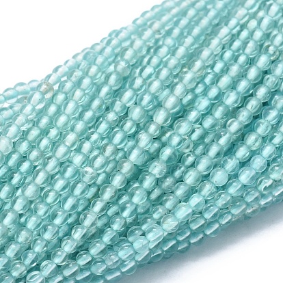 Perles naturelles apatite brins, ronde