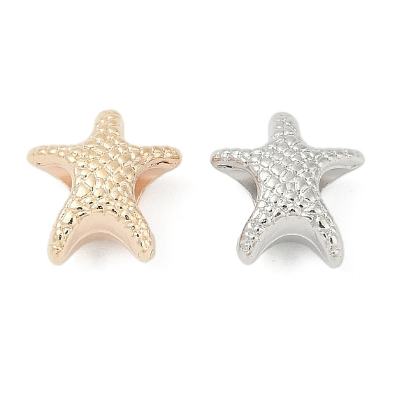 Ccb пластиковые европейские бусины, бусины с большим отверстием, морская звезда