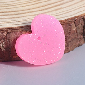 Heart Food Grade Silicone Pendant Molds, Resin Casting Molds, for UV Resin, Epoxy Resin Craft Making