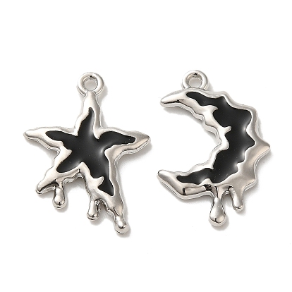 Шарик из сплава, окрашенный распылением, звезда и луна