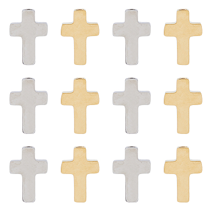 12шт 2 цвета 304 шарики из нержавеющей стали, крестик