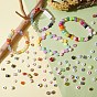 Perles acryliques plaquées opaques de style 240g 24, cube & disque & plat rond & rond
