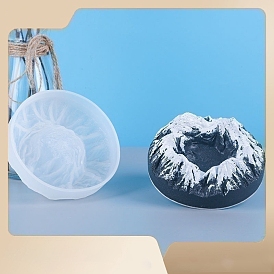 DIY 3D Volcano Display Decoration Silicone Molds, Resin Casting Molds, for UV Resin, Epoxy Resin Craft Makings