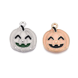 Подвески из эмали и светящегося сплава на тему хэллоуина, светится в темноте, тыквенное очарование