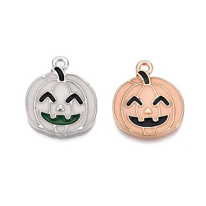 Подвески из эмали и светящегося сплава на тему хэллоуина, светится в темноте, тыквенное очарование