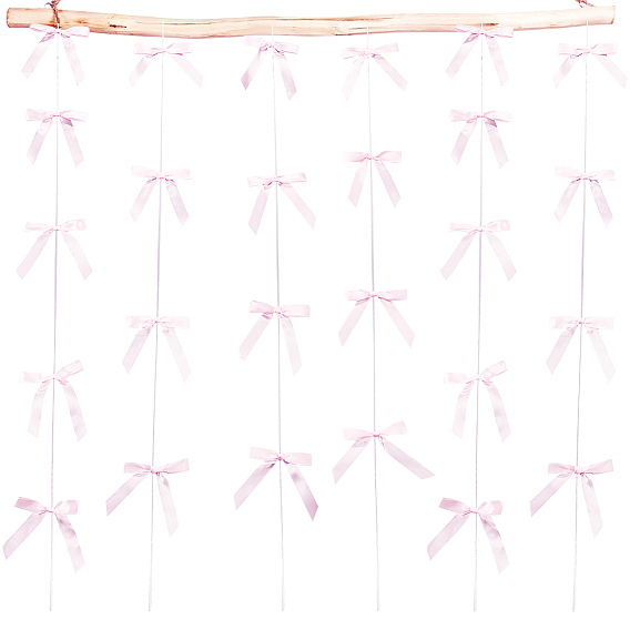 6шт. полиэстеровые бантики для подвешивания, для праздничного и праздничного оформления