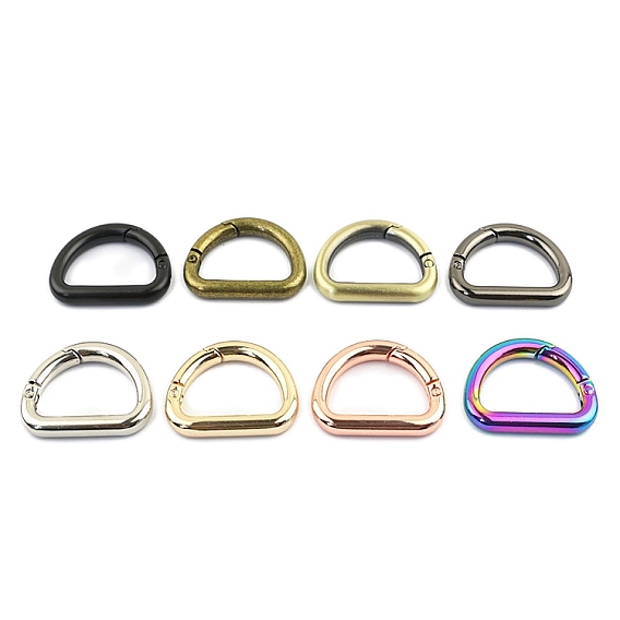 Кольца пружинные D-образные из цинкового сплава