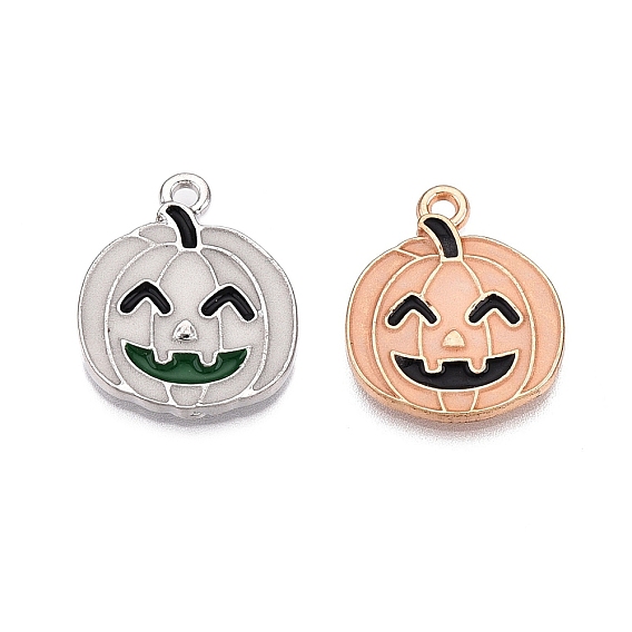 Подвески из эмали и светящегося сплава на тему хэллоуина, светится в темноте, тыквенное очарование