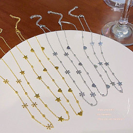 Ожерелья-цепочки из нержавеющей стали для женщин