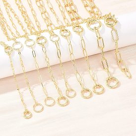 Латунные цепочки и лариаты, долговечный, стойки покрытие, без свинца и без кадмия