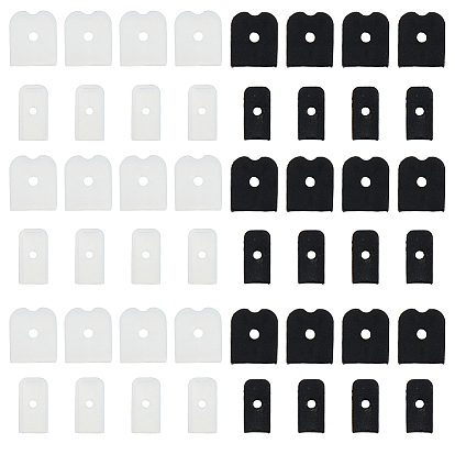 200 шт. 4 стили советы по обвалке, силиконовая заглушка, Подходит для поддерживающей полосы корректирующего белья / крышки концевой крышки цепи