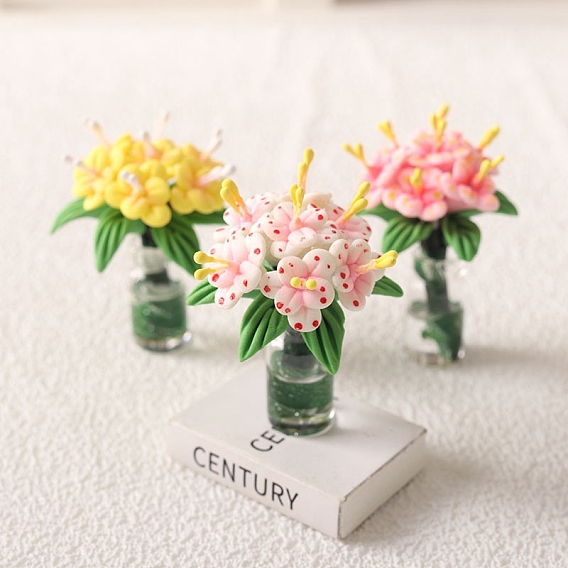 Миниатюрные украшения из цветов лилии, для садовых кукольных домиков