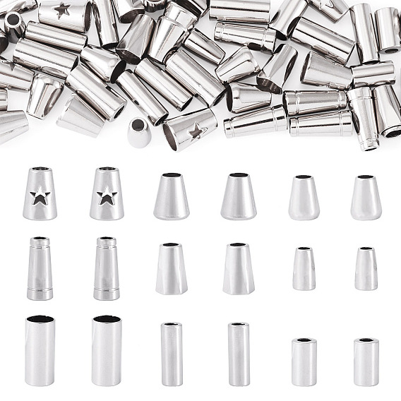 54 шт. 9 стили наконечник шнура из сплава, принадлежности для изготовления сумок и тканей, колонка