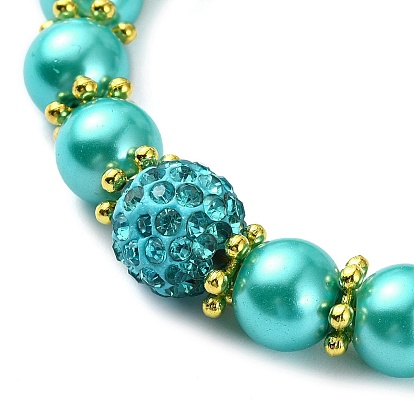 Glass Imitation Pearl Beaded Bracelets for Women