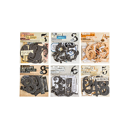 20шт. водонепроницаемые наклейки с ретро-цифрами, самоклеящиеся наклейки, для чемодана, скейтборде, холодильник, шлем