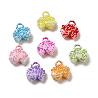 Opaque Acrylic Pendants, Craft Style, Strawberry