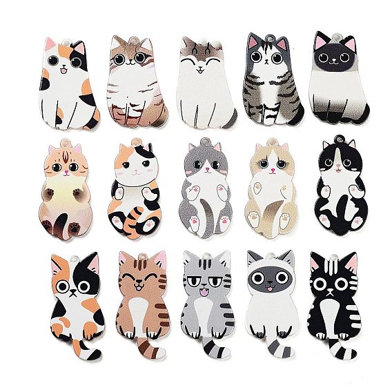 Акриловые подвески, кошачья тема