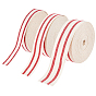 3rouleaux 3styles ruban à rayures en polyester, pour la décoration de cadeau