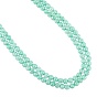 Synthetic Crackle Quartz Beads Strands, Round, Dyed