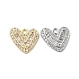 Латунные микро проложить кубического циркония подвески, без кадмия, без никеля и без свинца, сердце