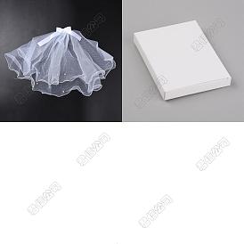 1PC Polyester Dog Pet Wedding Bride Veil, for Valentines Day Wedding Party Decoration, with Plastic Imitation Pearl
