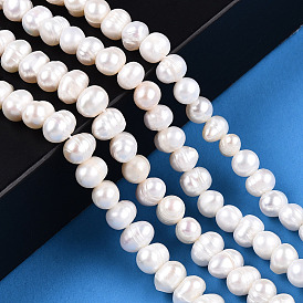 Natural Cultured Freshwater Pearl Beads Strands, Potato