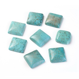 Cabochons howlite naturales, teñido, plaza