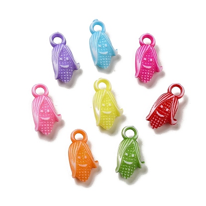 Opaque Acrylic Pendants, Craft Style, Corn