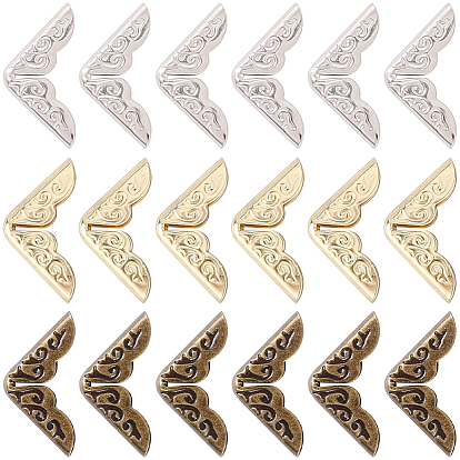 96шт. 3 цвета, утюг, пакет, декор, защита углов, защитный кожух с треугольным резным краем, для сумок альбом для книг аксессуары