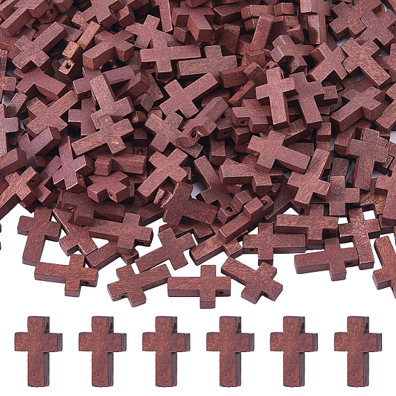 250Деревянные подвески шт., крестик