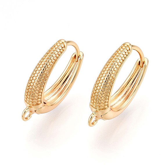 Латунная серьга-кольцо, без свинца, без никеля и без кадмия