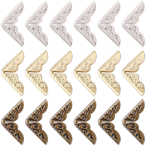 96шт. 3 цвета, утюг, пакет, декор, защита углов, защитный кожух с треугольным резным краем, для сумок альбом для книг аксессуары