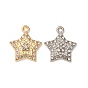 Сплава с стразами подвески, звезда