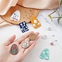SUNNYCLUE DIY 6Pairs Flower Themed Earring Making Kits, Including 6 Styles Acrylic Pendants, Cellulose Acetate(Resin) Ear Stud Findings and Brass Ear Nuts