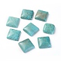 Natural Howlite Cabochons, Dyed, Square