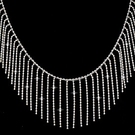 Горный хрусталь чашка цепи, с фурнитурой железная и латунная, кисточка