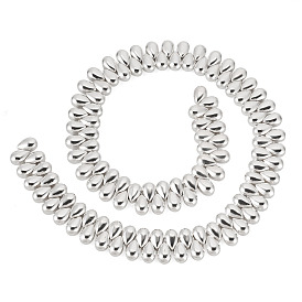 1нить гальванически осажденных стеклянных бусин, слеза