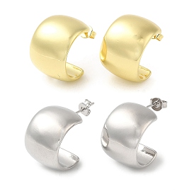 Круглые серьги-гвоздики из латуни с реечным покрытием, серьги-кольца, без кадмия и без свинца, долговечный