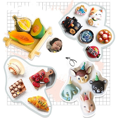 Mini Ceramic Glass Vase Refrigerator Fridge Magnets, for Home and Office Refrigerator Decoration