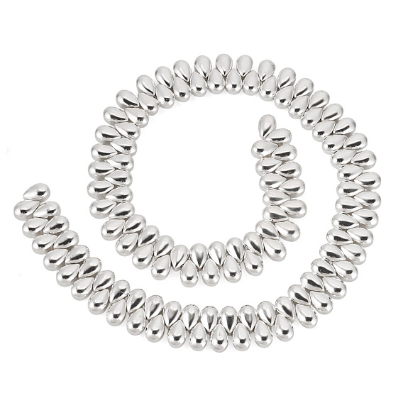 1нить гальванически осажденных стеклянных бусин, слеза