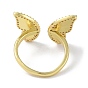 Brass with Cubic Zirconia ring, Long-Lasting Plated, Lead Free & Cadmium Free, Butterfly