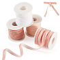 40 yards 4 couleurs ruban de velours simple face, 4pcs bobines vides en plastique