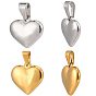 10 шт. 2 цвета 304 подвески из нержавеющей стали, сердце