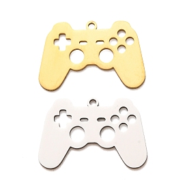 201 colgantes de acero inoxidable, encantos de máquina de juegos, Corte con laser, separar
