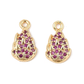 Латунные микро проложить кубического циркония подвески, без кадмия, без никеля и без свинца, амулеты из питайи