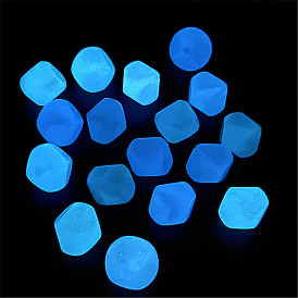 420 Pcs Luminous Acrylic Beads, Glow in the Dark, Rhombus Mermaid Little Pulpo