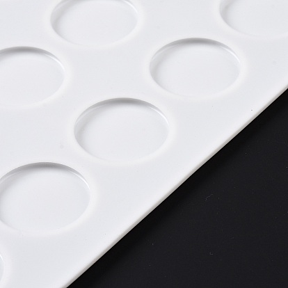Diy плоская круглая восковая печать штамп силиконовые коврики, пищевые силиконовые формы, 15 полости, прямоугольные