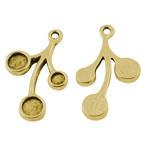 Сеттинги для кулона(кабошонов), сплав, без свинца и без кадмия, цветок