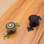 Vintage Alloy Cabinet Door Knobs, Kitchen Drawer Pulls Cabinet Handles, with Iron Screws, Flat Round