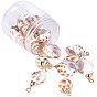 Electroplate Spiral Shell Pendants, with Iron Findings, Conch, Golden